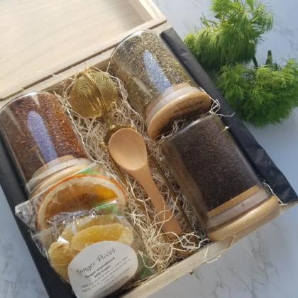 3 tea gift box, organic African loose leaf tea